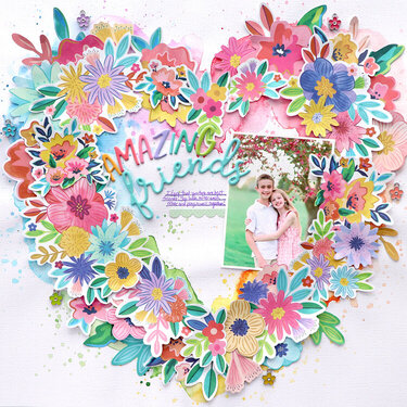 Amazing Friends Layout by Paige Evans