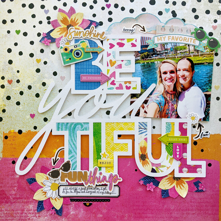 beYOUtiful Layout by Paige Evans