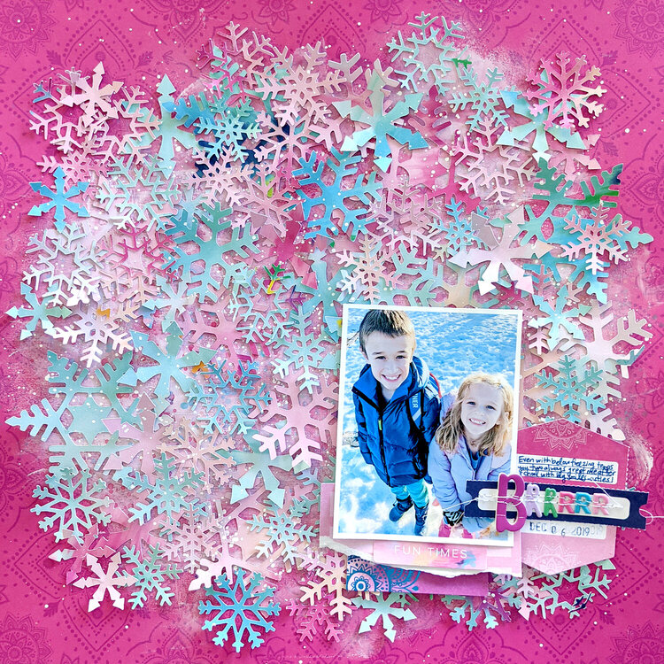 Snowflakes Background Layout