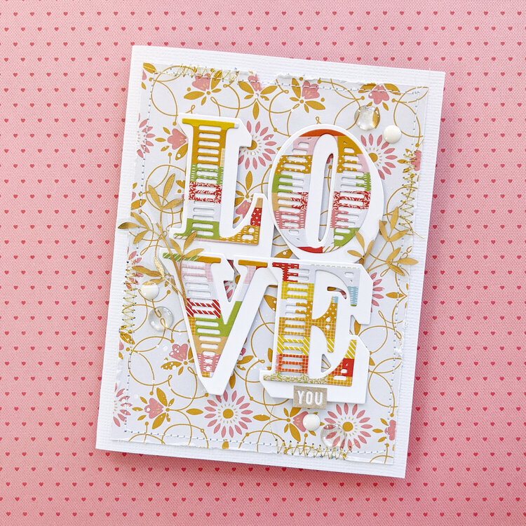 Love You Card by Paige Evans