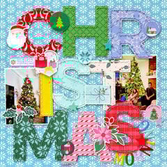 Christmas Layout by Paige Evans