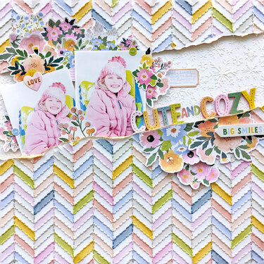 Cute and Cozy Layout by Paige Evans