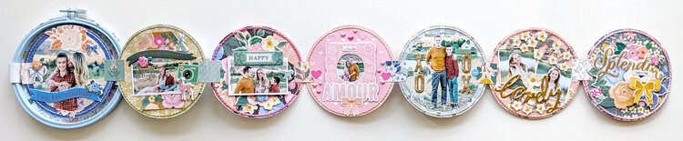 &quot;Family Time&quot; Embroidery Hoop Mini Album by Paige Evans