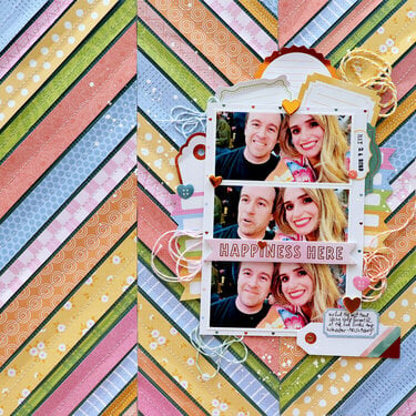 Happiness Here Layout by Paige Evans