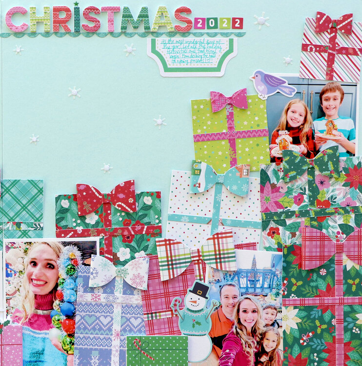 It&#039;s Beginning to Look a Lot Like Christmas Double-Page Spread by Paige Evans