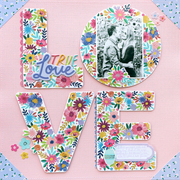 True Love Layout by Paige Evans