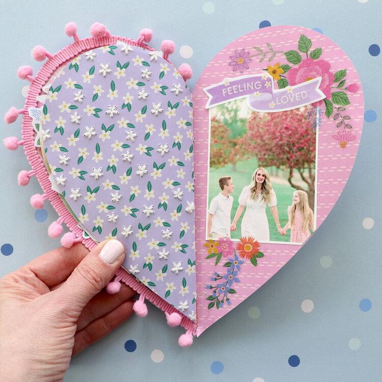 Love These Memories Concentric Heart-Shaped Mini Album by Paige Evans