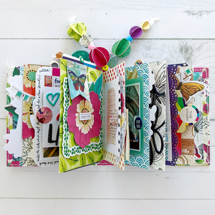 Capture Memories Chipboard Hidden Hinge Mini Album by Paige Evans