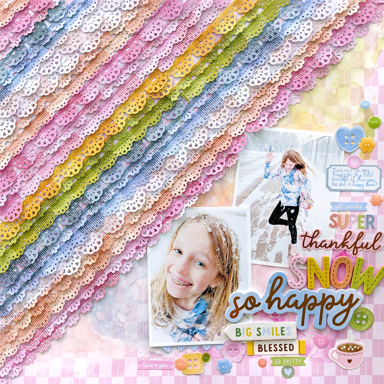 Snow Happy Layout by Paige Evans