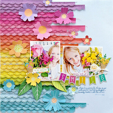 Sweet Smile Layout by Paige Evans