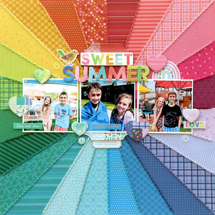 Sweet Summer Layout by Paige Evans