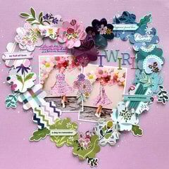 Flower Heart Layout by Paige Evans