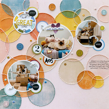 Two Great Cats Layout by Paige Evans