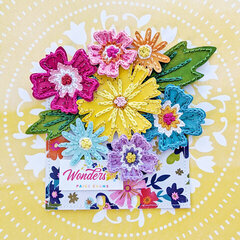 Embroidered Flowers MemoryDex Card