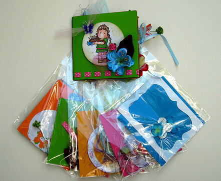 Birthday Tilda card kit