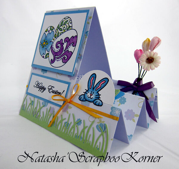 Happy Easter Side Step Card
