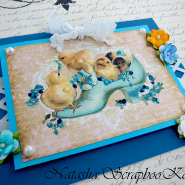 Easter Shabby Chic Card #7