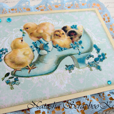 Easter Shabby Chic Card #6