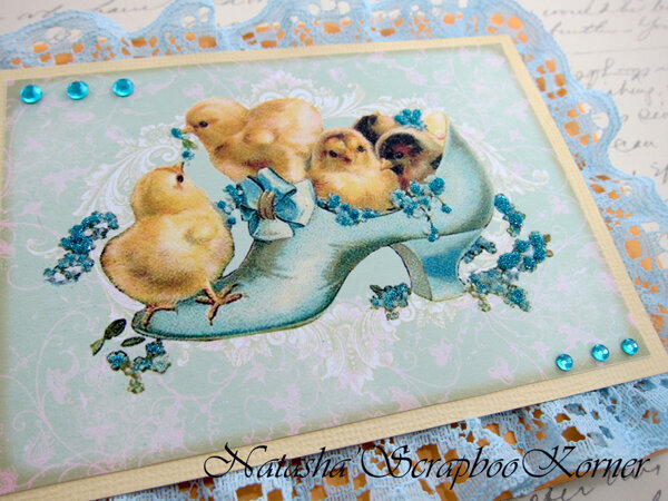 Easter Shabby Chic Card #6