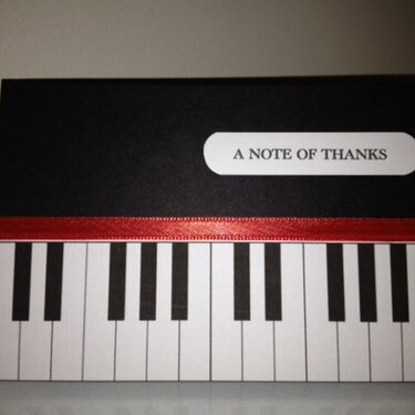 Piano Keyboard Thank you