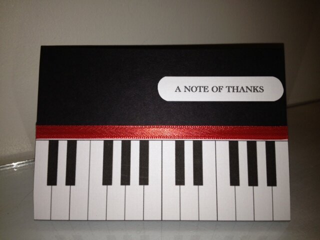 Piano Keyboard Thank you