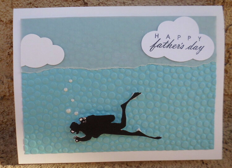 Father&#039;s Day card for a Diver