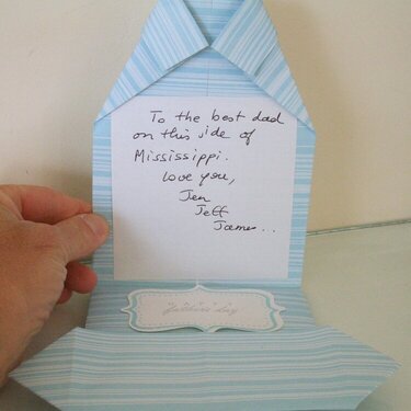 Father day card (inside view)