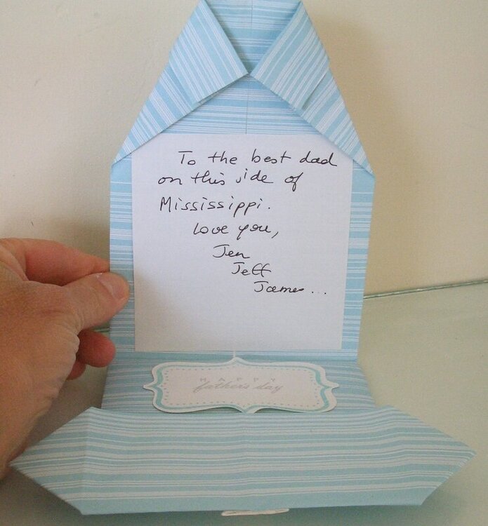 Father day card (inside view)