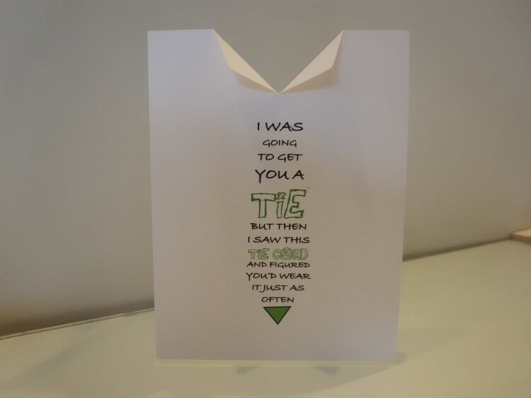 Father&#039;s Day tie Card