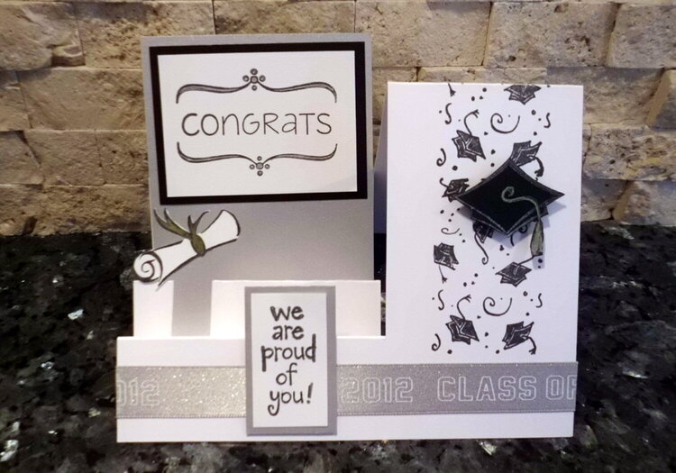 Stair Steps Graduation card