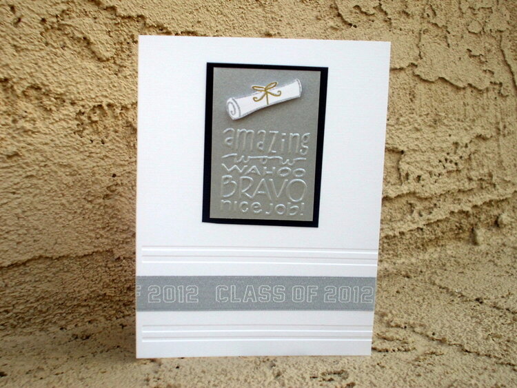 Silver Graduation card