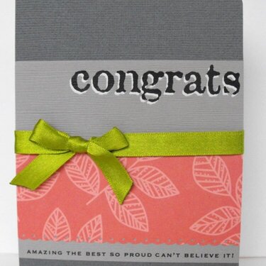 Congrats card for Card-a-day Challenge