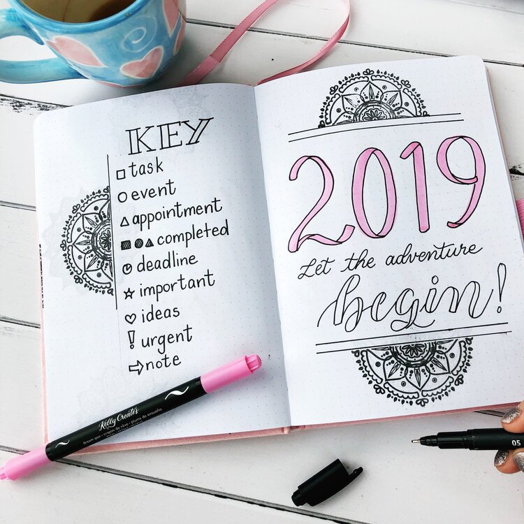 Bullet Journal Planner 2019 Set up