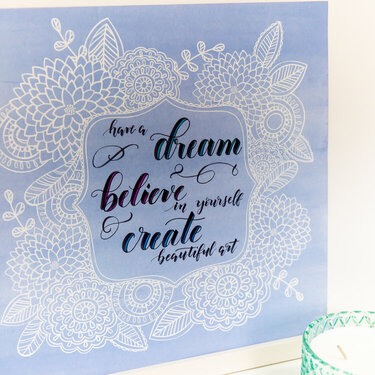 From the Exclusive Scrapbook.com Class | Brush Lettering 101 with Kelly Creates