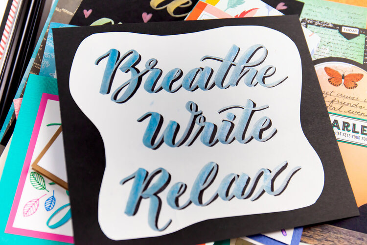 From the Exclusive Scrapbook.com Class | Brush Lettering 101 with Kelly Creates