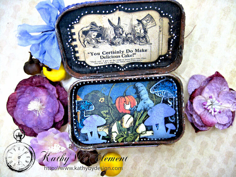 Halloween in Wonderland Altered Altoids Tin