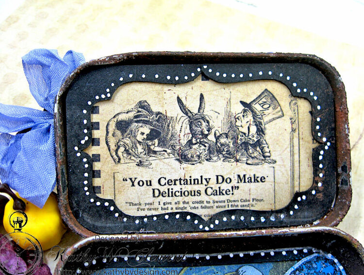 Halloween in Wonderland Altered Altoids Tin