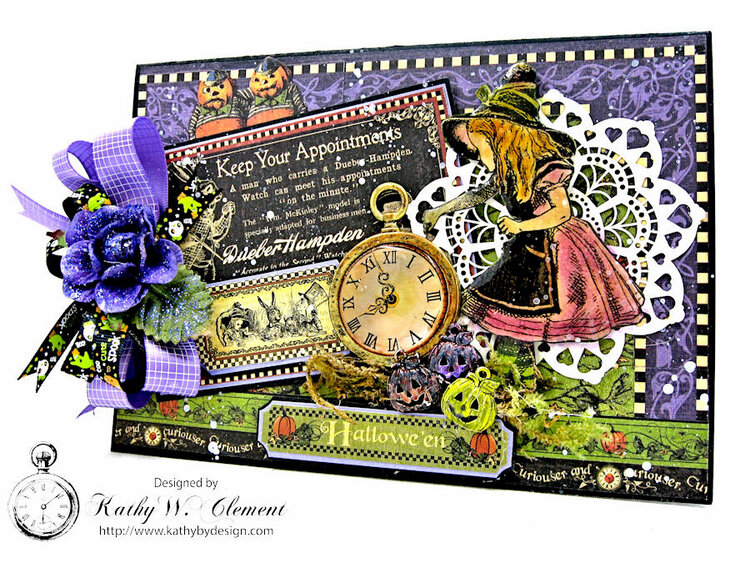 Halloween Time Pocket card with Halloween in Wonderland