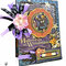 Graphic 45 Halloween in Wonderland Mixed Media card with pocket