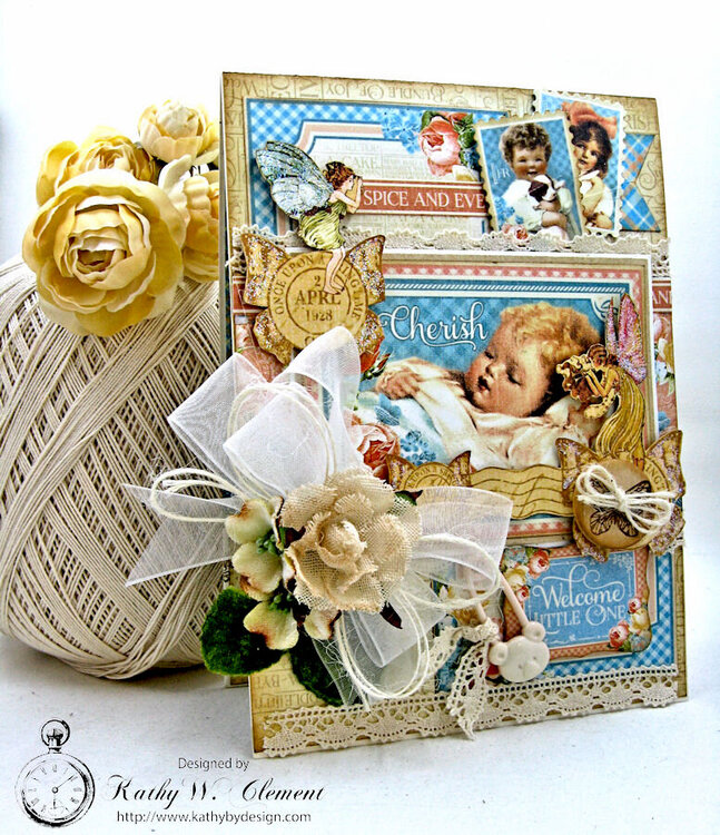 Precious Memories Baby Card with Pockets and Tags