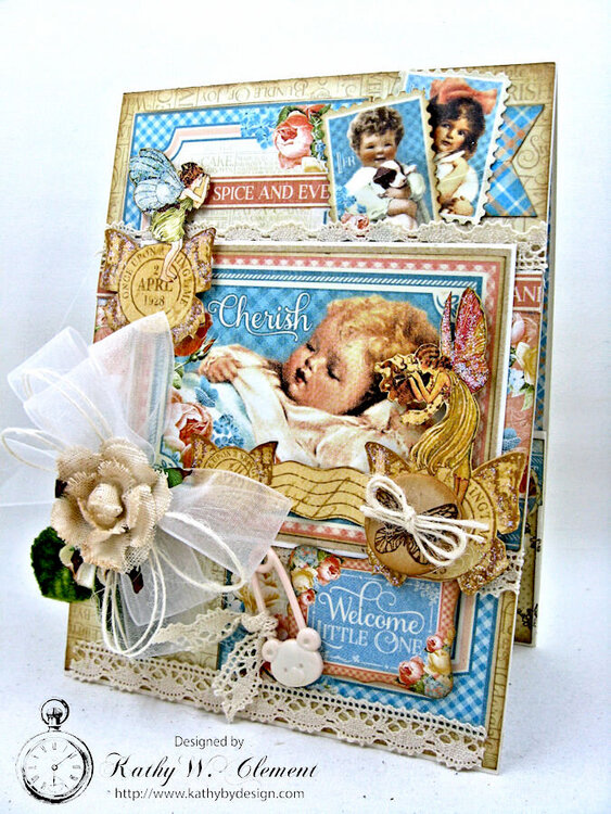 Precious Memories Baby Card with Pockets and Tags