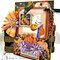Mums and Pumpkins Gatefold Card with Graphic 45 Time to Flourish