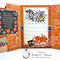 Mums and Pumpkins Gatefold Card with Graphic 45 Time to Flourish