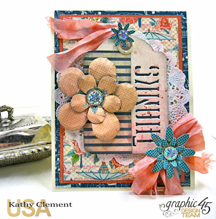 Graphic 45 Cafe Parisian Quick and Easy Thank You Notes