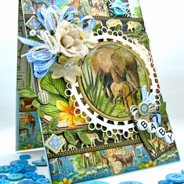Welcome to Our Jungle Baby Boy Card