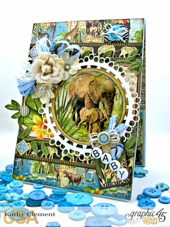Welcome to Our Jungle Baby Boy Card