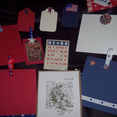 vIintage patriotic themed paper bag album