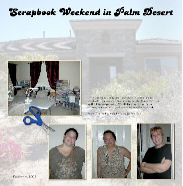 Scrapbook Weekend in Palm Desert