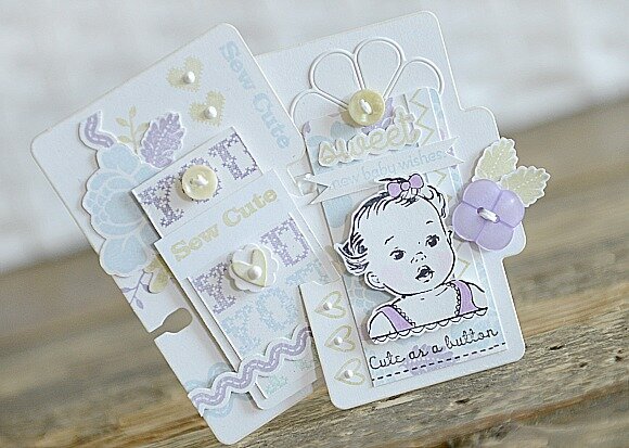 ~Sweet New Baby Wishes~ Papertrey Ink and Kaisercraft