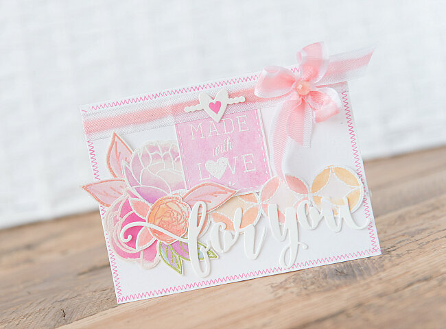 ~Made with Love~ Watercolor Ribbon Tutorial